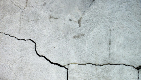 Small foundation cracks